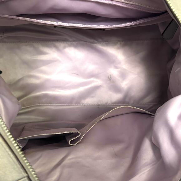 Coach Madison Sabrina Satchel Bag Gray Leather Handbag Purse Strap Large 12949 - Picture 9 of 13